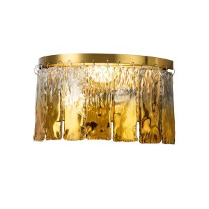 Настенный светильник с подвесками золотого цвета «MIDAS»