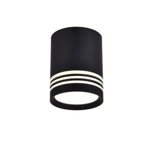Чёрный накладной потолочный светильник цилиндр «DARAR»
