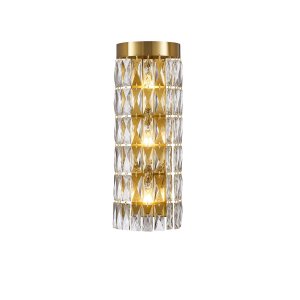 Настенный светильник золотого цвета с хрусталём «MAGNITUDO»