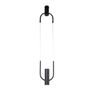 Чёрный металлический подвесной светильник «LEVITAS»