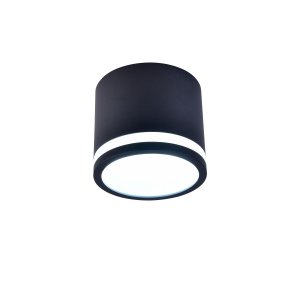 Чёрный накладной потолочный светильник цилиндр GX53 «FESTUM»