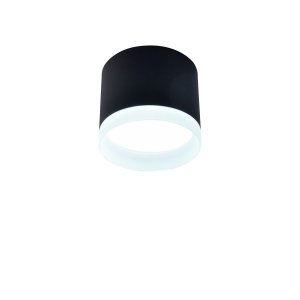 Чёрный накладной потолочный светильник цилиндр GX53 «SOIREE»