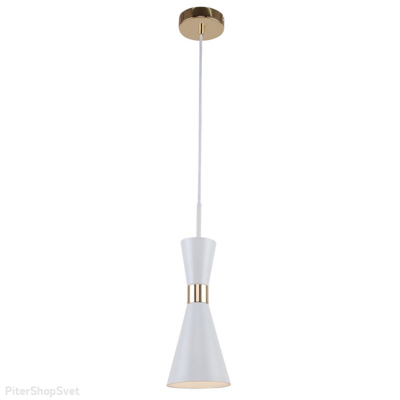 Бело-золотой подвесной светильник «SHEEN» 2758-1P