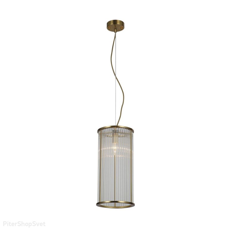 Подвесной светильник с плафоном из стеклянных трубочек «WONDERLAND» 2907-1P