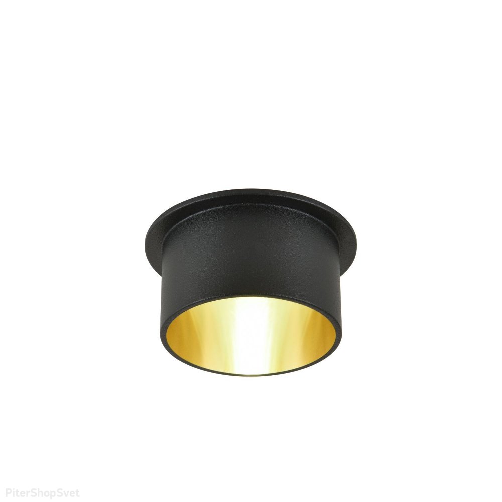 Чёрно-золотой встраиваемый светильник «RASTA» 3061-1C