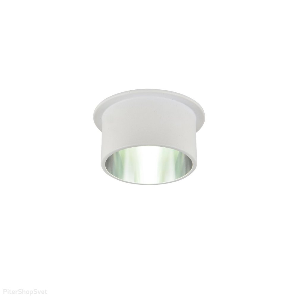 Бело-серебряный встраиваемый светильник «RASTA» 3062-1C