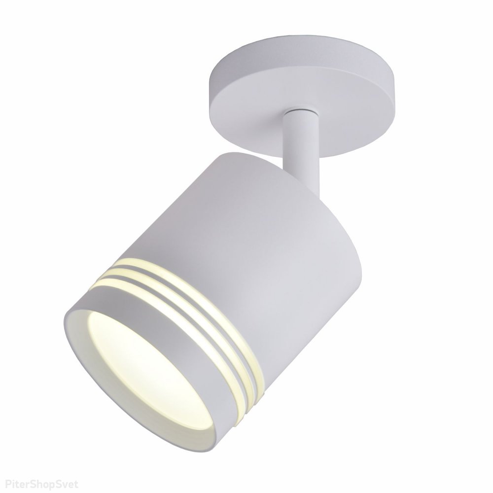 Белый накладной поворотный светильник цилиндр «DARAR» 3065-1U