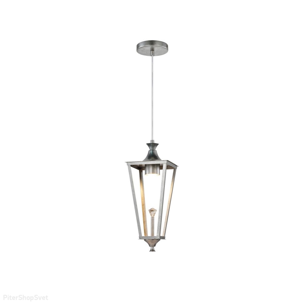 Подвесной светильник цвета античного серебра «LAMPION» 4002-1P