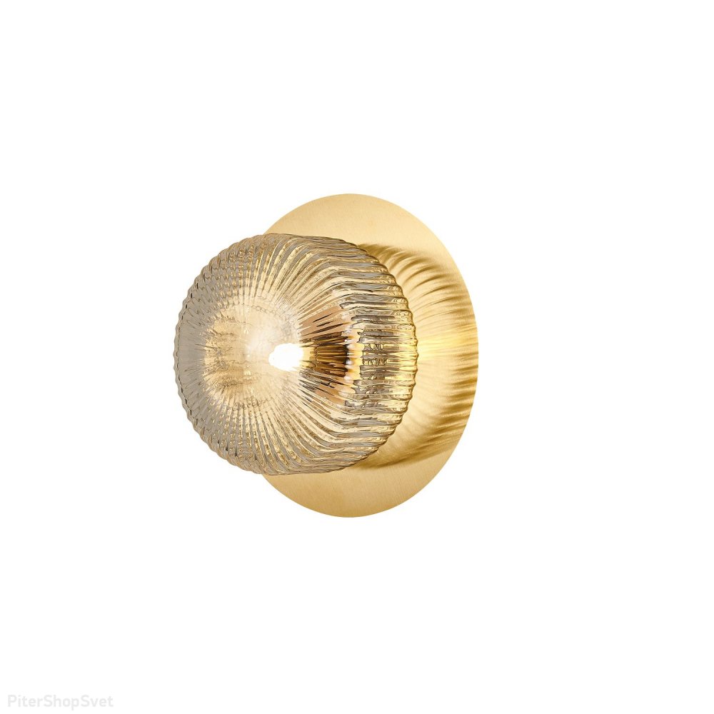Настенно-потолочный светильник, латунь/прозрачный «MALINCONIA» 4051-1W