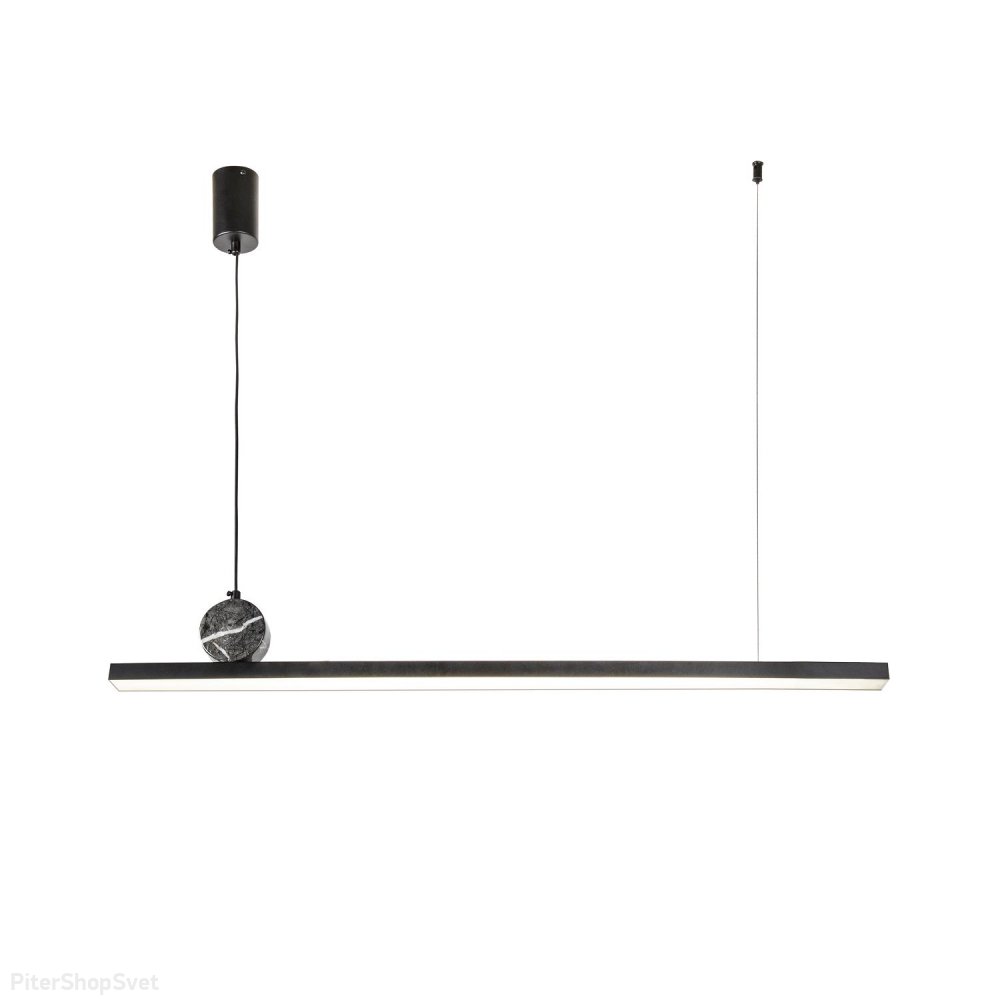 Чёрный длинный линейный подвесной светильник 35Вт 4000К «FIRMATO» 4060-1P