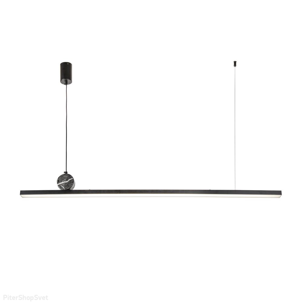 Чёрный длинный линейный подвесной светильник 47Вт 4000К «FIRMATO» 4060-2P