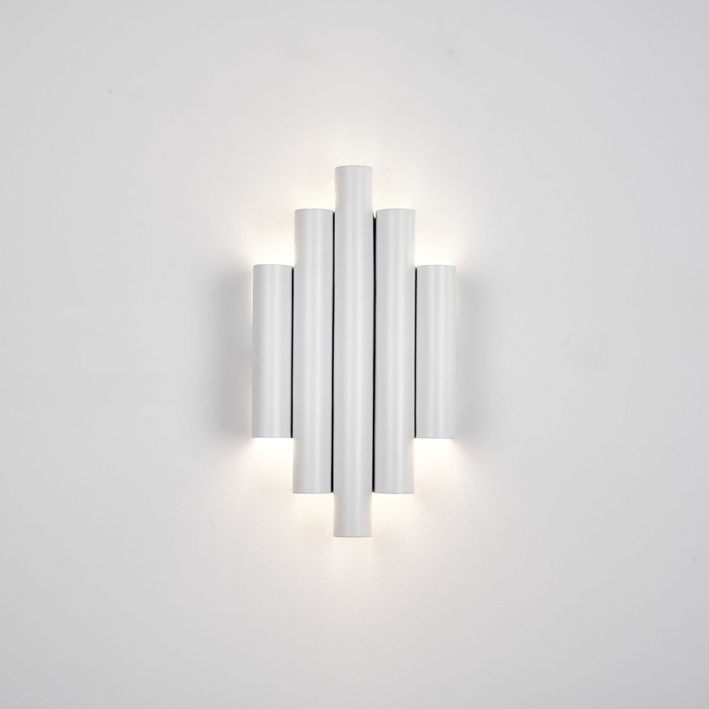 Белый настенный светильник подсветка 18Вт 4000К «TUBULIS» 4126-2W