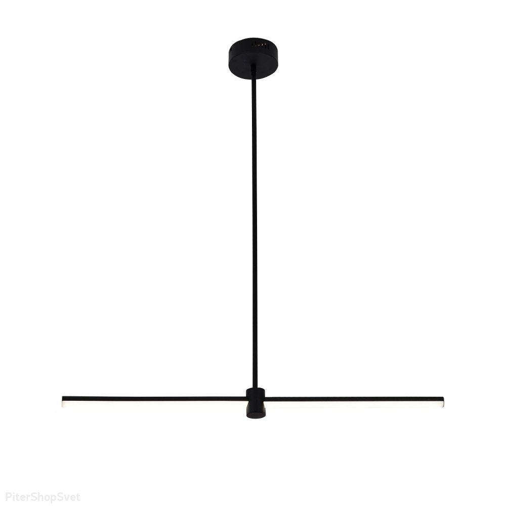 Чёрный Т-образный светильник на штанге 32Вт 4000К «Hanger» 4176-1P