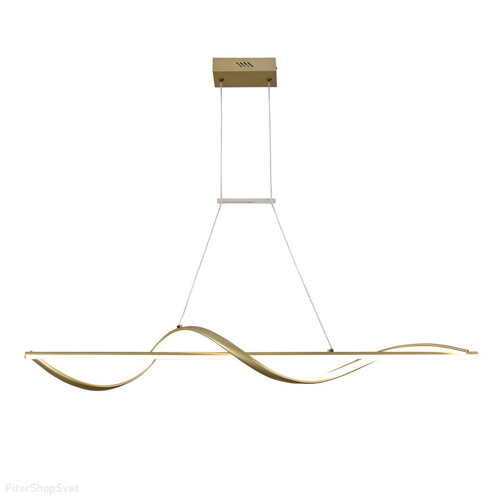 Золотой длинный подвесной светильник спираль «LOCKET» 4181-2P