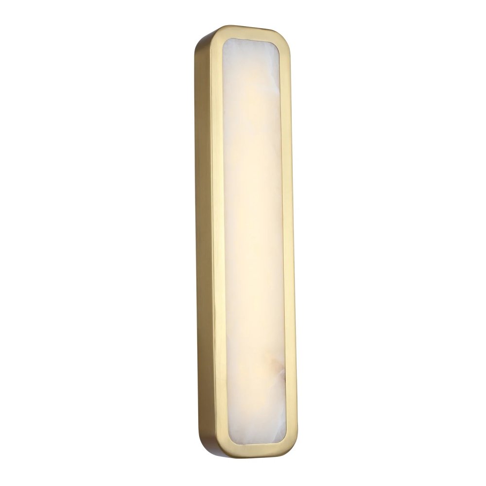 Длинный настенный светильник подсветка с алебастром «Adamaris» 4727-1W