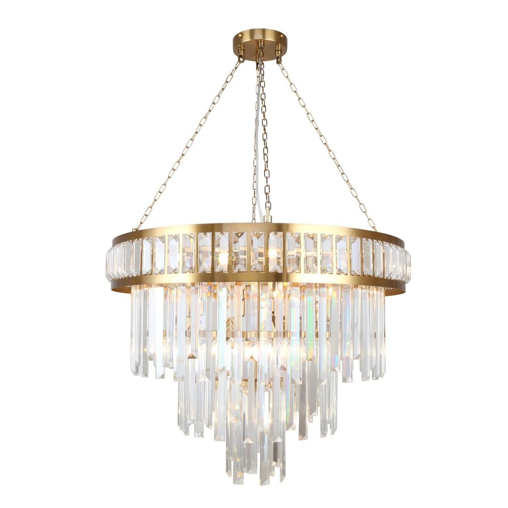 Подвесная люстра с хрустальными подвесками «Preston» 4732-12P