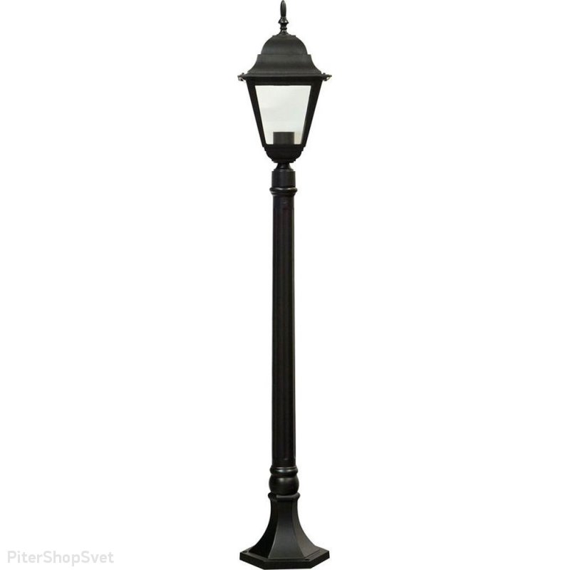 Уличный чёрный фонарный столб «Классика 4 грани» 11034