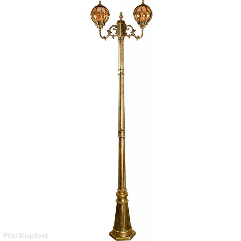 Уличный фонарный столб на 2 рожка «Версаль» 11384