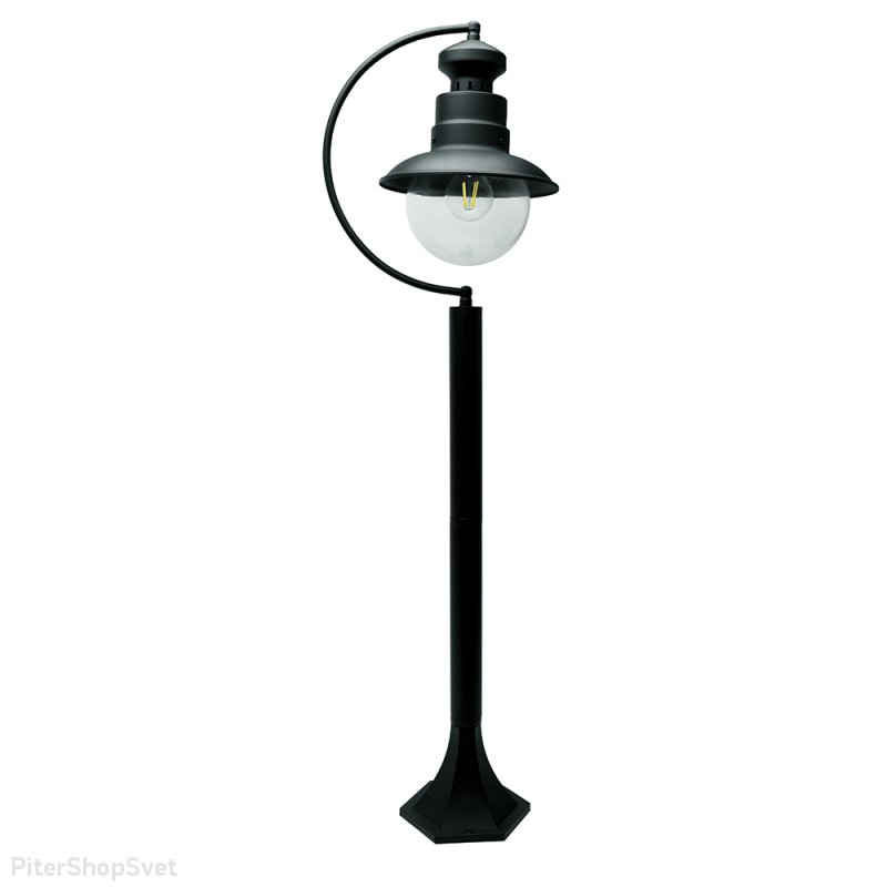 Чёрный уличный фонарный столбик 100см «Барселона» 11599