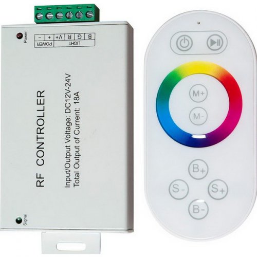 белый контроллер с сенсорным пультом ДУ для светодиодной ленты 21558 LD56 Ферон