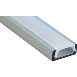 2м накладной алюминиевый профиль для светодиодной ленты «CAB262»
