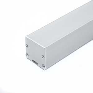 Профиль накладной квадратный для светодиодной ленты, белый 2м «CAB256»