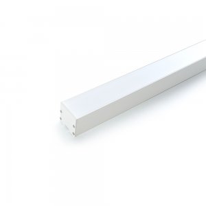 Профиль квадратный накладной для светодиодной ленты, белый 2м «CAB256»