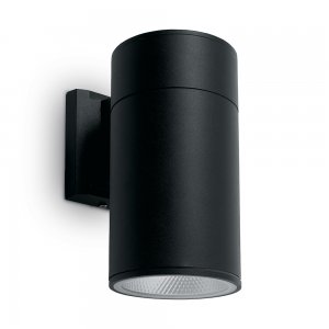 Чёрный уличный настенный светильник для подсветки 10Вт 3000К IP54 «Бостон»