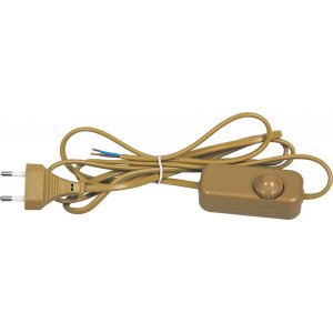 Золотой сетевой шнур с диммером 23057 DM103