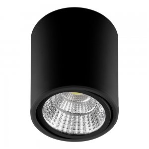 Накладной потолочный светильник цилиндр с поворотной лампой 10Вт 4000К чёрный «Barrel AL516»