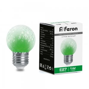 Лампа-строб Е27 1Вт зелёный свет «LB-377»