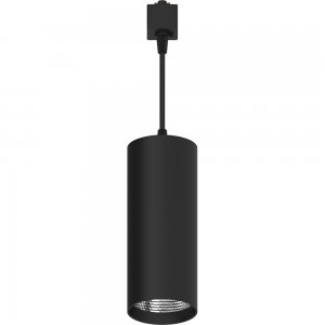 Чёрный однофазный трековый подвесной светильник 15Вт 4000К «AL115»