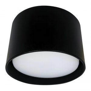 Чёрный накладной потолочный светильник цилиндр «HL359»