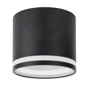 Накладной потолочный светильник цилиндр, чёрный «Barrel HL362»