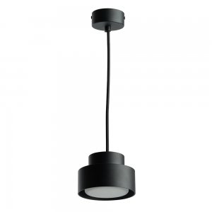 Чёрный подвесной светильник «Barrel AURA levitation»