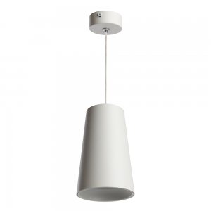 Белый подвесной светильник конус «Barrel BELL levitation»