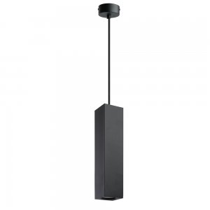 Чёрный прямоугольный подвесной светильник «Barrel QUAD levitation»