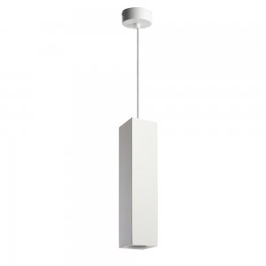Белый прямоугольный подвесной светильник «Barrel QUAD levitation»