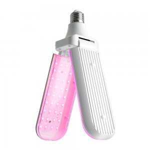 Лампа 2-х лепестковая для растений E27 20Вт красно-синий спектр «LB-7000»