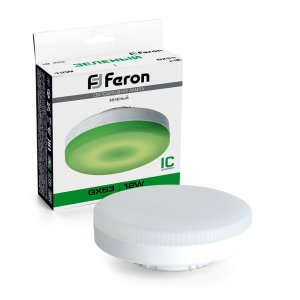 Лампочка декоративная GX53 12Вт зелёная «LB-455»