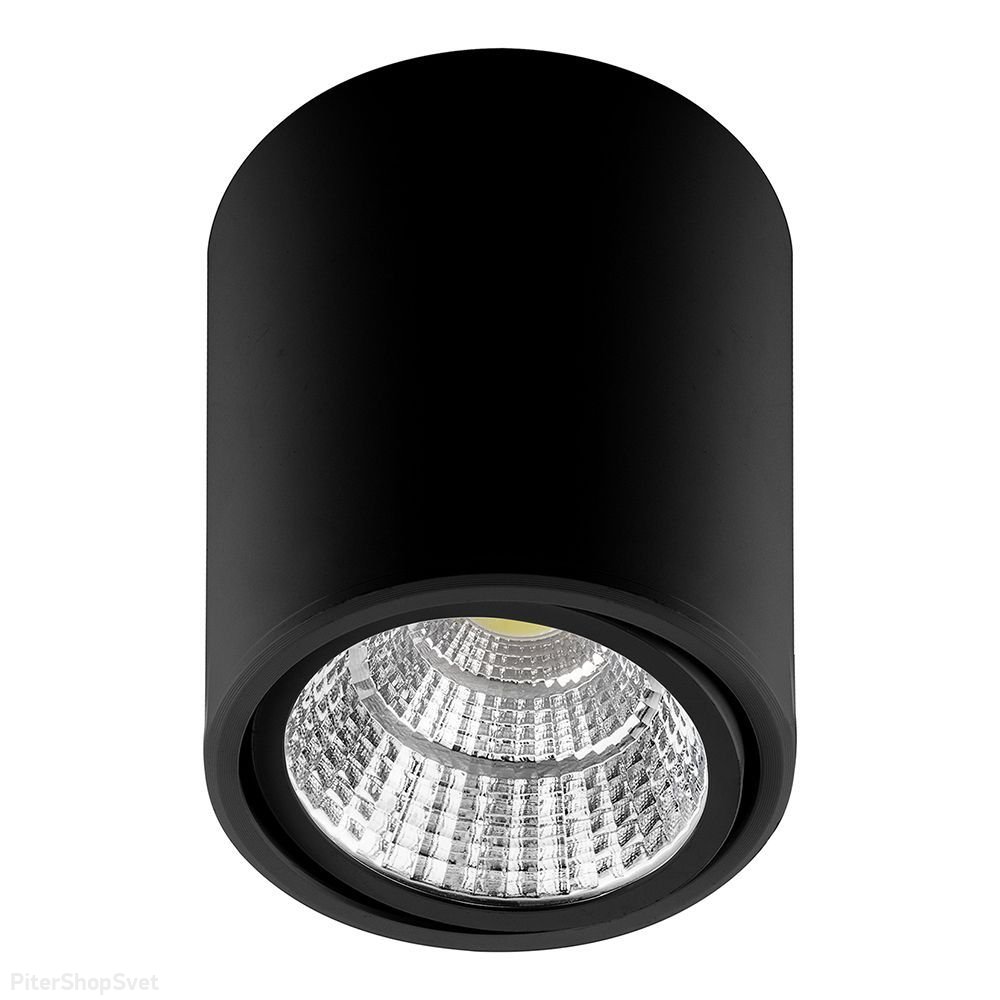 Накладной потолочный светильник цилиндр с поворотной лампой 10Вт 4000К чёрный «Barrel AL516» 29888