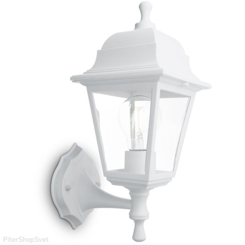 Белый уличный настенный светильник «НБУ 04-60-001» 32267