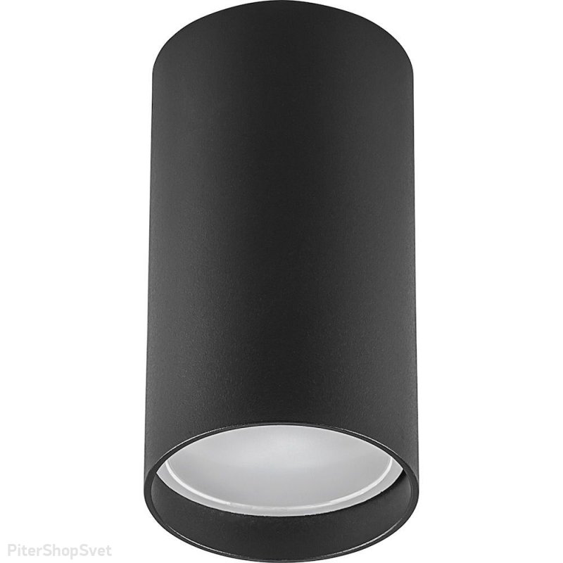 Чёрный накладной потолочный светильник цилиндр «ML176» 40510
