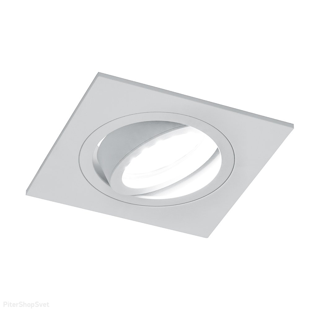 Встраиваемый прямоугольный поворотный светильник, белый «Basic Metal DL2801» 40525