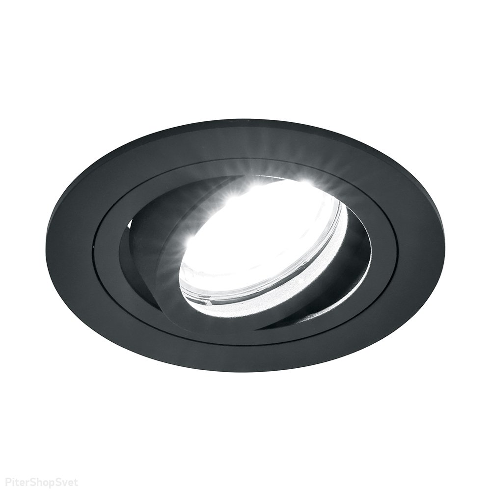 Встраиваемый поворотный светильник, чёрный «Basic Metal DL2811» 40528