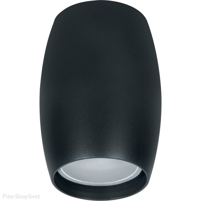 Чёрный накладной потолочный светильник бочонок «ML178» 41312