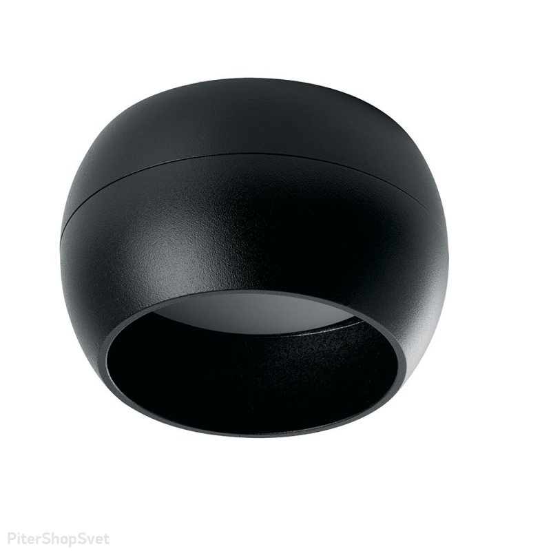 Чёрный встраиваемый/накладной потолочный светильник «HL355» 41508