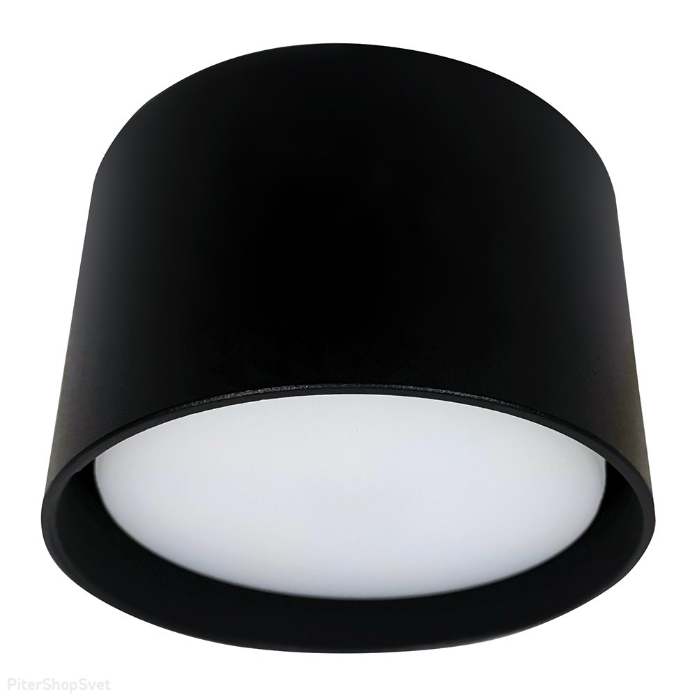 Чёрный накладной потолочный светильник цилиндр «HL359» 41991
