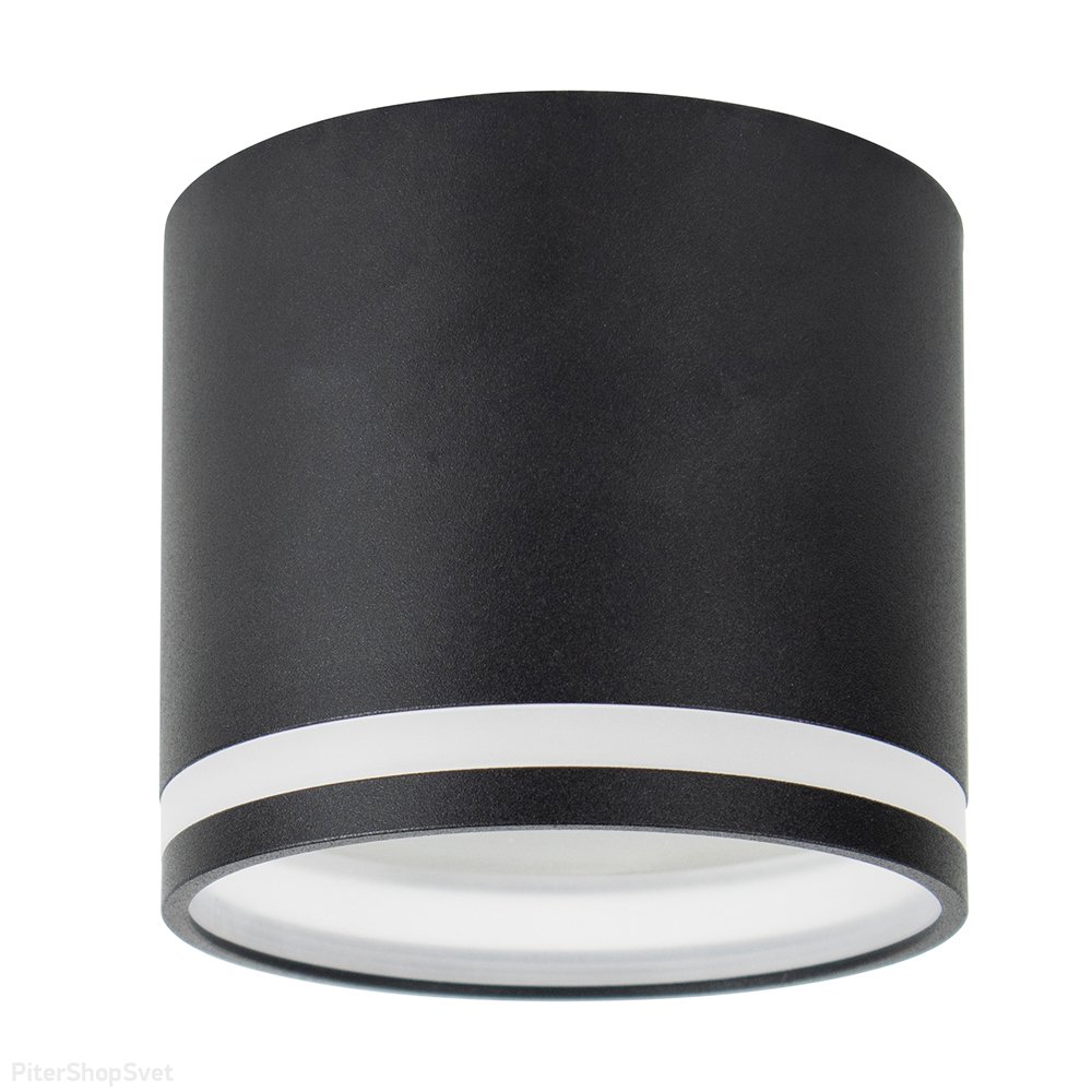 Накладной потолочный светильник цилиндр, чёрный «Barrel HL362» 41997