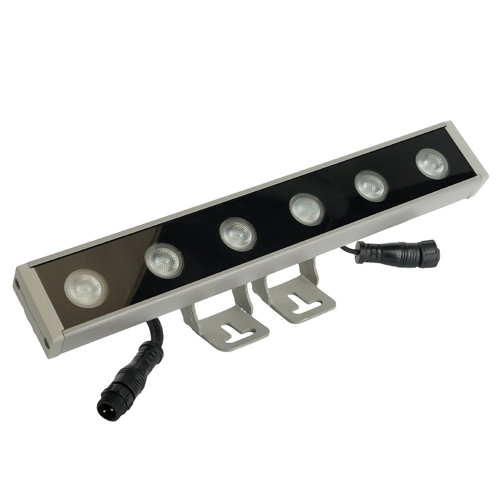 Светодиодный линейный прожектор для подсветки стен, 6400K, 250*40*25mm, 6W DC24V, IP65 «LL-893» 51565